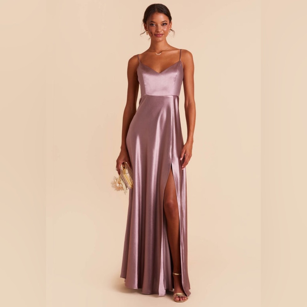 NWT Birdy Grey - Jay Satin Dress, Dark Mauve, XS